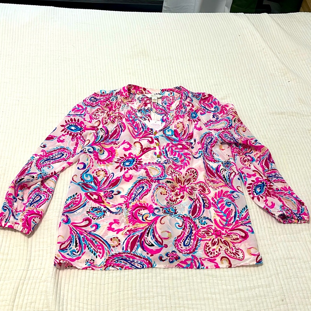 Lilly Pulitzer Elsa Silk Blouse